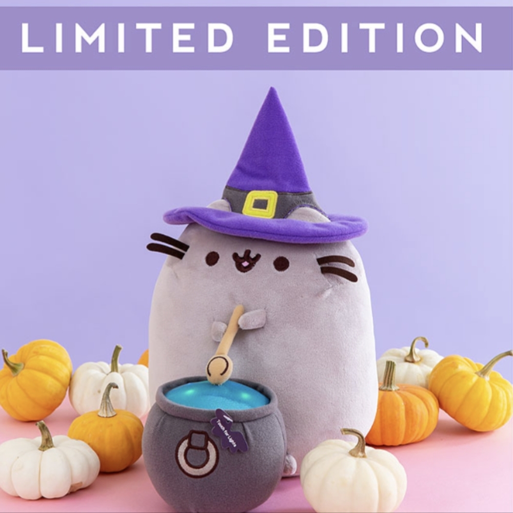 2018 GUND Pusheen Witch w/ Cauldron Plush